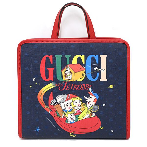 グッチ GUCCUI チルドレンズ GG プリント トートバッグ ハンドバッグ 