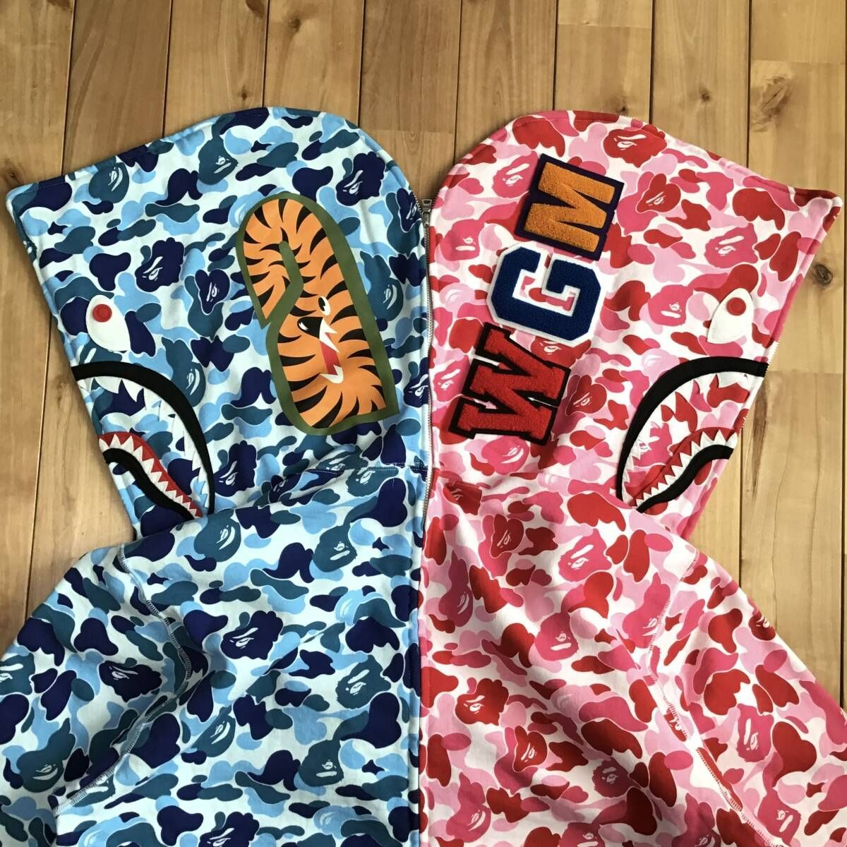 ☆美品☆ 3XL Separate shark full zip hoodie a bathing ape BAPE ABC