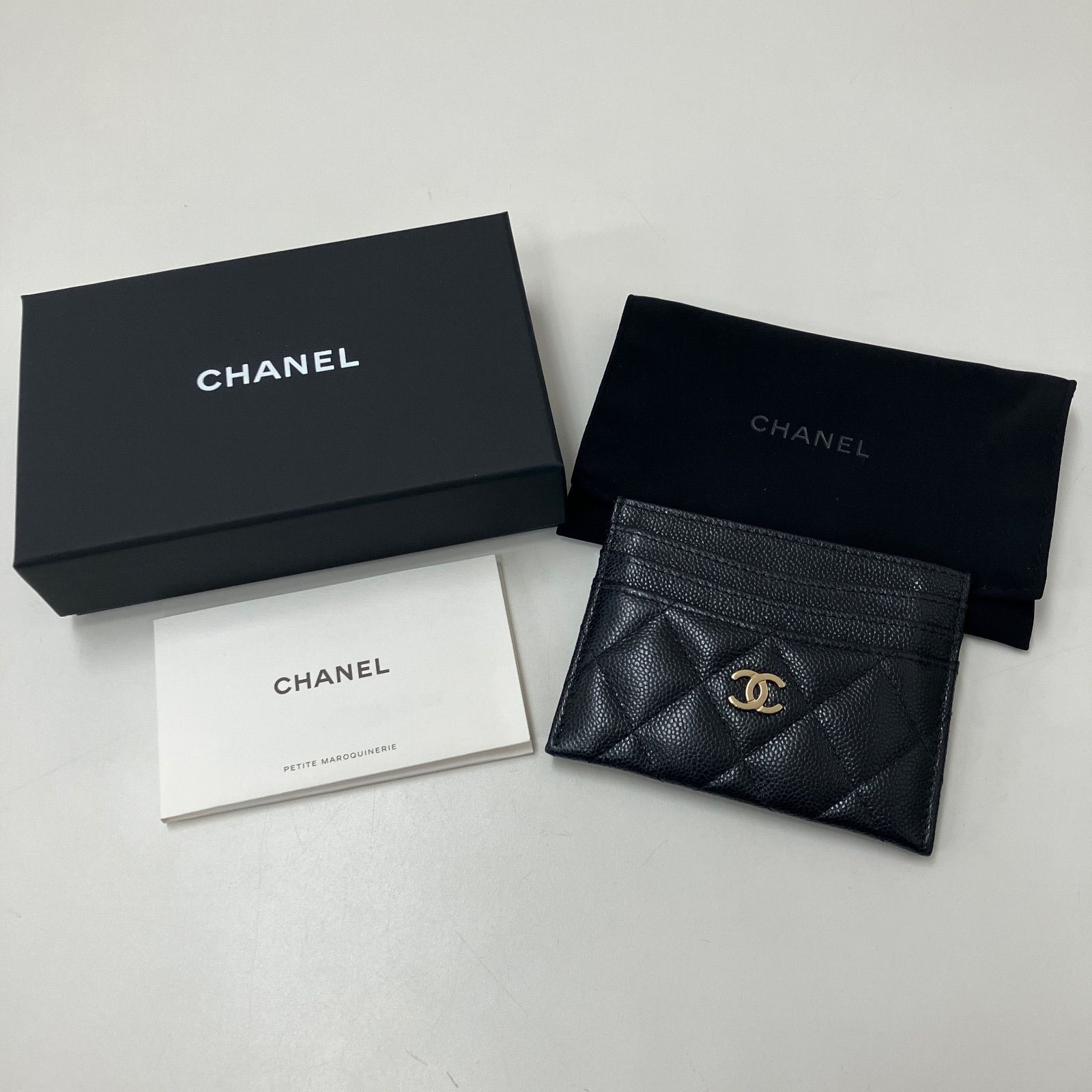 CHANEL シャネル カードケース マトラッセ ラムスキンパスケース ココマーク