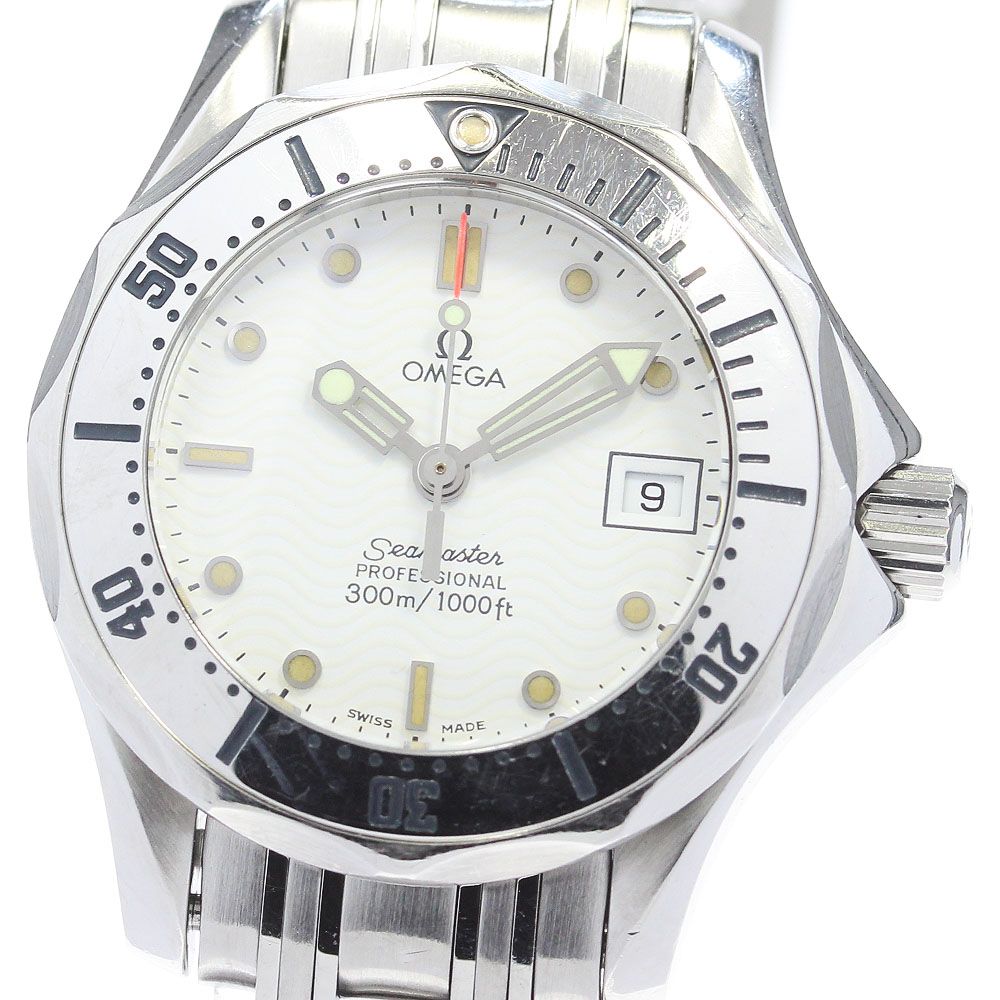 オメガ OMEGA 2582.20 シーマスター300 デイト クォーツ レディース_818431