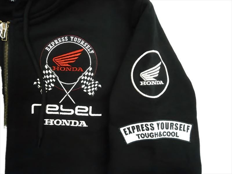 Honda(ホンダ)×JACKROSE(ジャックローズ) コラボ パーカー「Rebel