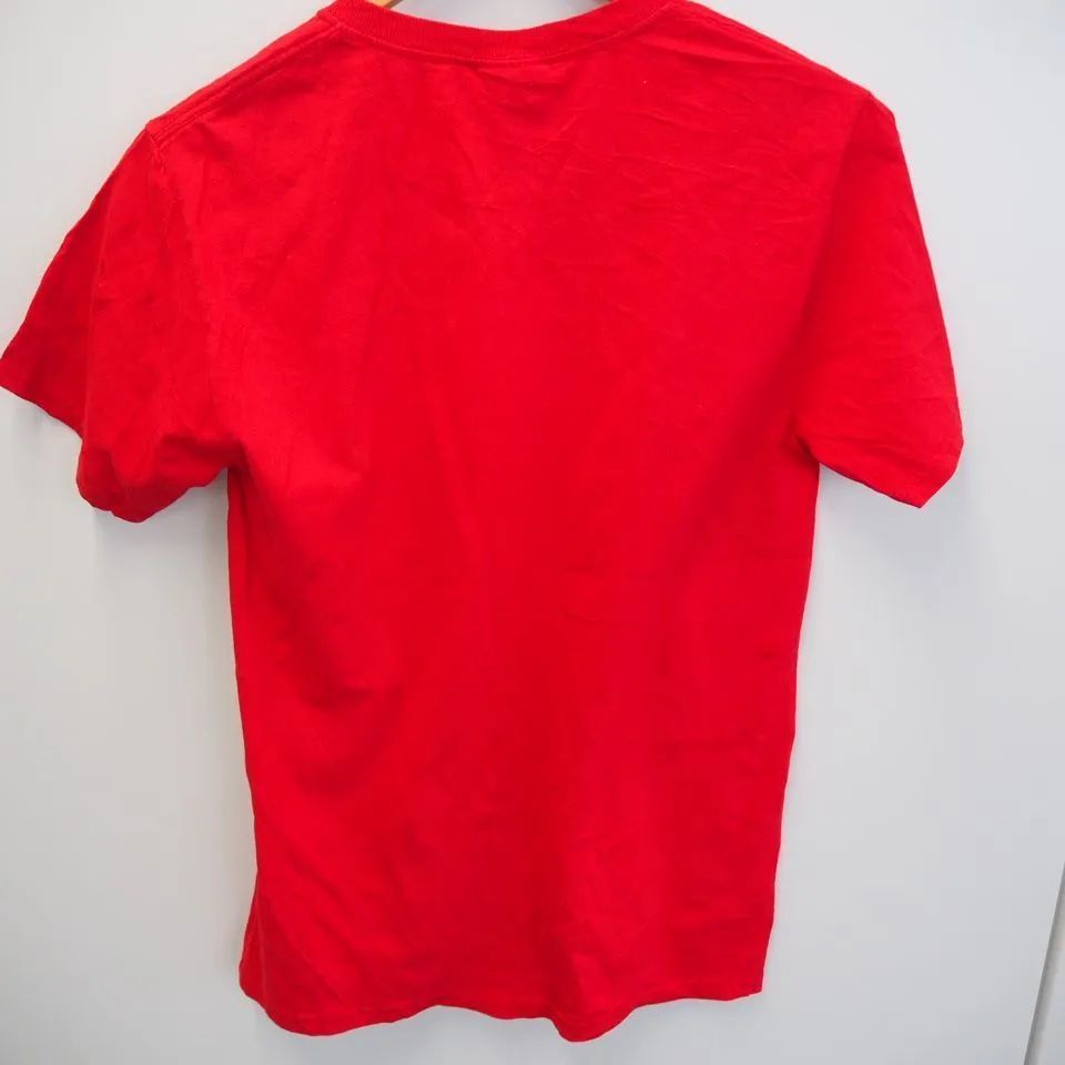 (アメリカ古着) クリスマス サンタクロースプリント Tシャツ S