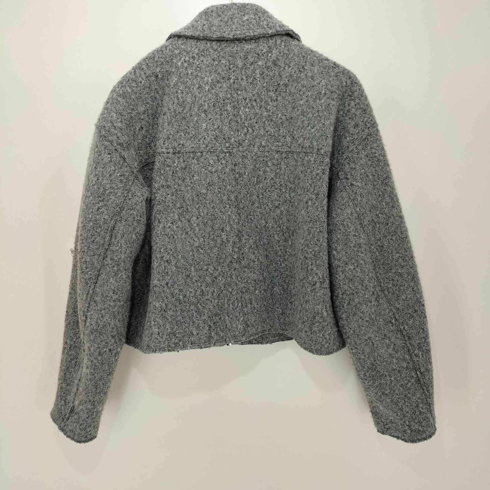 zara ザラ ブークレクロップド ジャケット zara ブークレクロップドジャケット - メルカリ