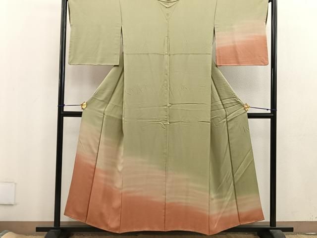 平和屋着物∴夏物 浴衣 麻の葉文様 綿 逸品 未使用 DAAV0156cd