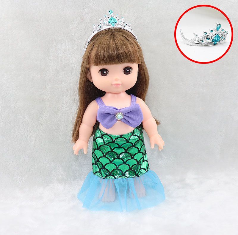 ソランちゃん服 メルちゃんプリンセスドレス 人魚姫 水着 ドール服 2点 