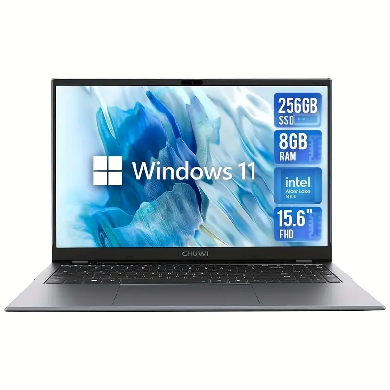 CHUWI GemiBook Plus ノートパソコン 39.62cm、16GB DDR5 512GB SSD、第12世代 Intel N100 (最大3.4GHz)、1920*1080 FHD IPS ディスプレイ、WiFi 6、1TB SSD 拡張