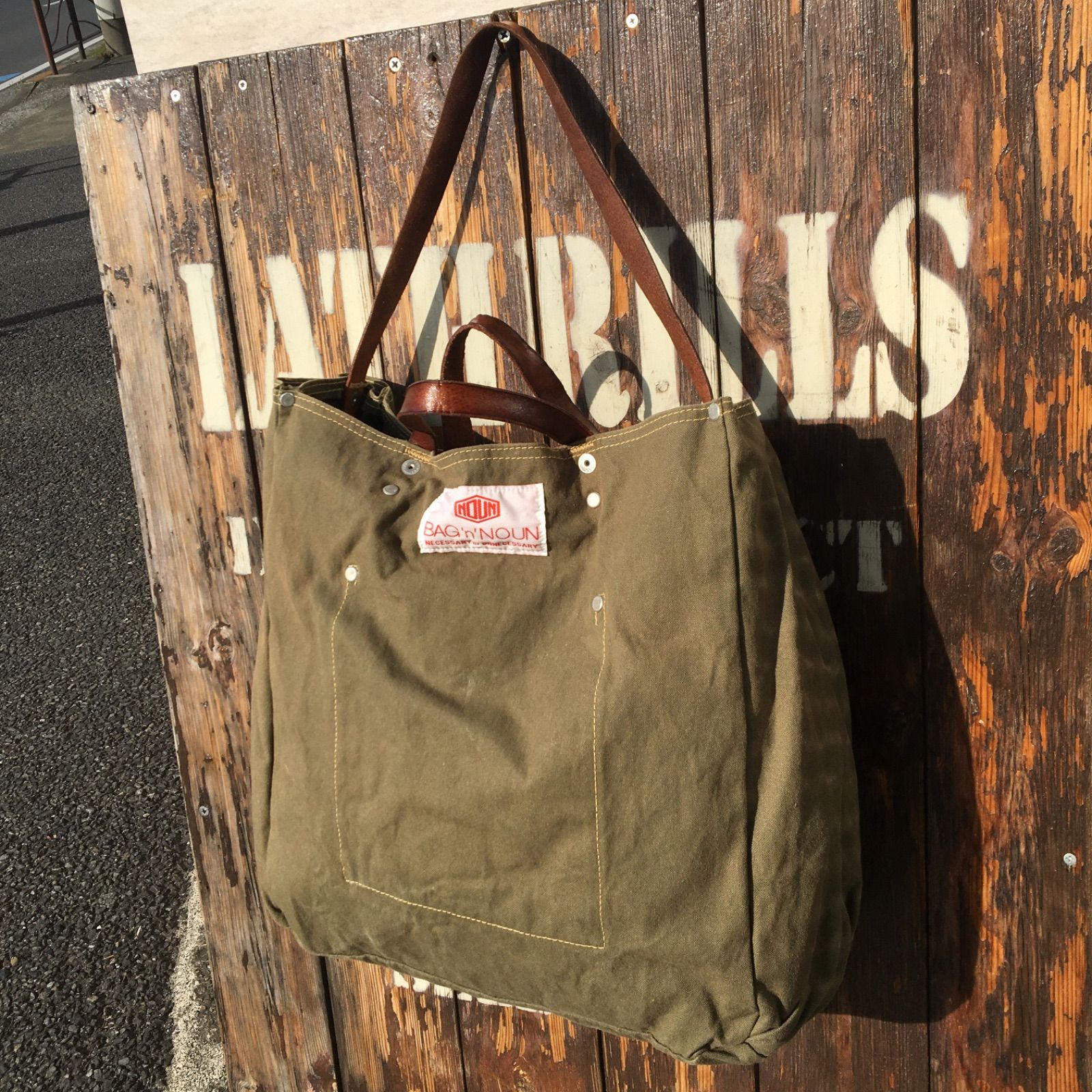 BAG'n'NOUN × fennica 別注 レザーハンドル キャンバス ツールバッグ 