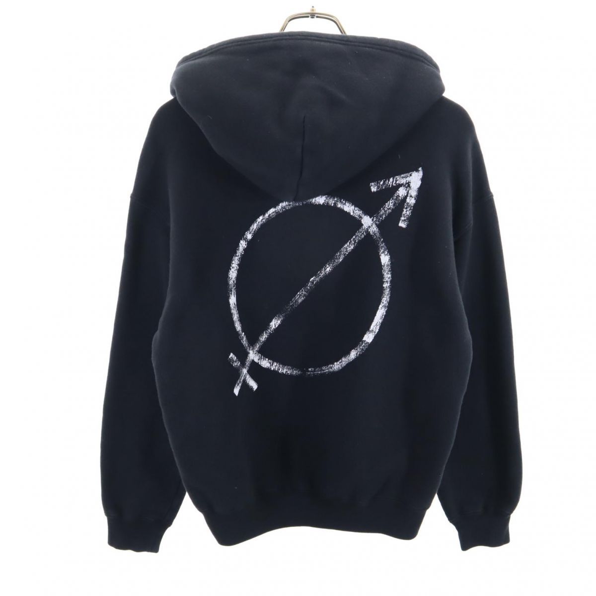 バレンシアガ 長袖 スウェットパーカー XS ブラック BALENCIAGA フード 
