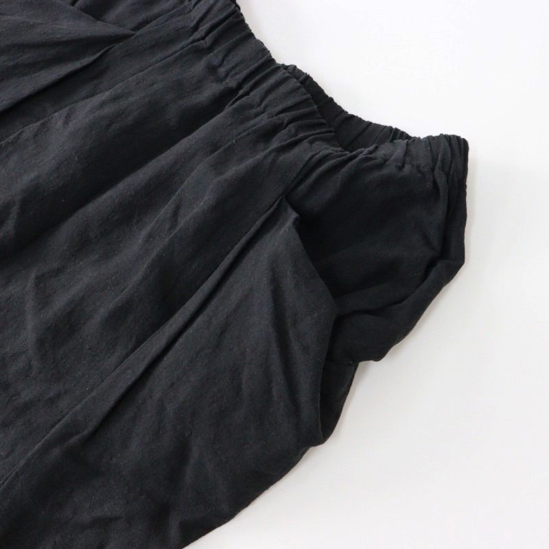 新品未使用evam eva vieのリネンサルエルパンツ evam eva リネンサルエルパンツ linen sarrouel pants | evam