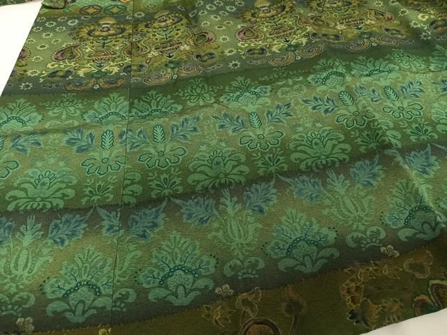 平和屋着物○道中着 更紗花文 ロング丈 正絹 逸品 AAAU0214np