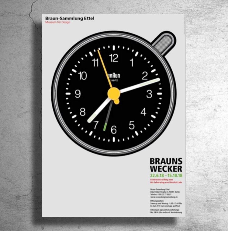 BRAUN/ディーター・ラムス』2018年ドイツ美術館制作ポスター