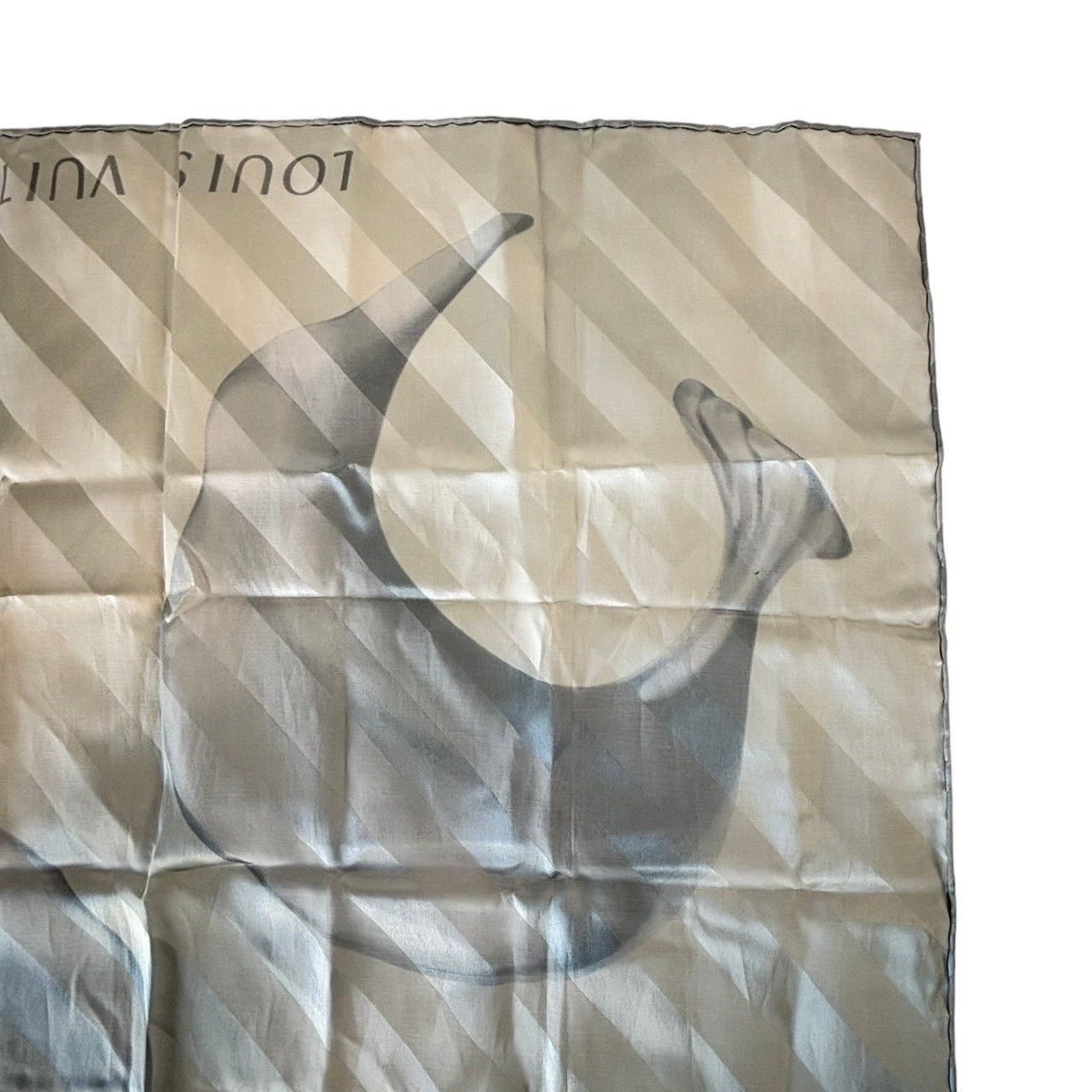 LOUISVUITTON ルイヴィトン カップ 2000 限定 スカーフ グレー