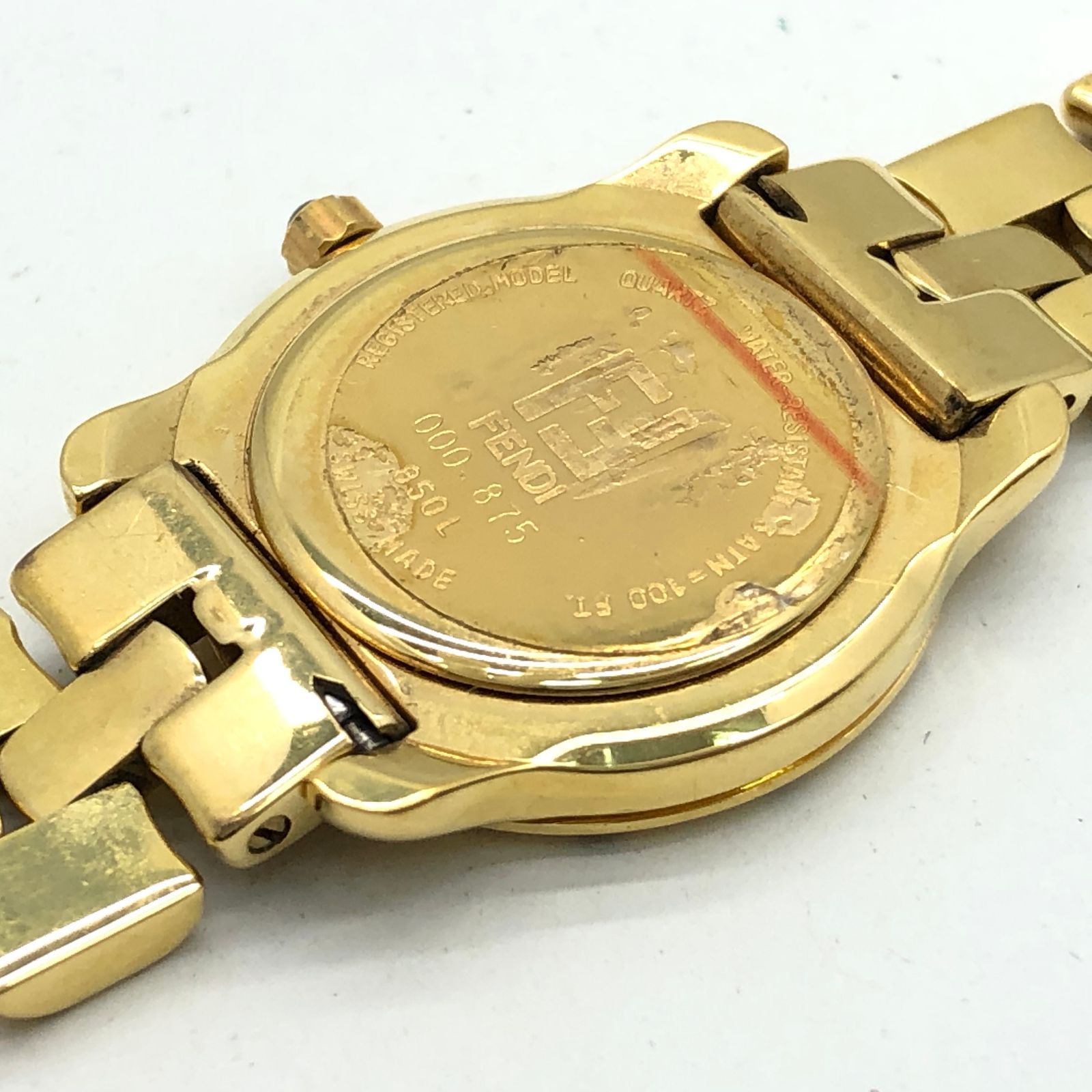 ⭐【美品希少レア】フェンディ850.Lゴールド腕時計 FENDI チェンジベゼル ヴィンテージ 850L クォーツ 腕時計