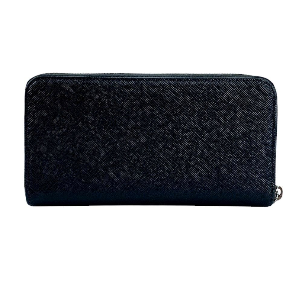 ■中古■　プラダ ラウンド 長財布 ウォレット サフィアーノ ブラック NERO 2ML317 【376634】5 □中古□ プラダ ラウンド 長財布 ウォレット サフィアーノ ブラック