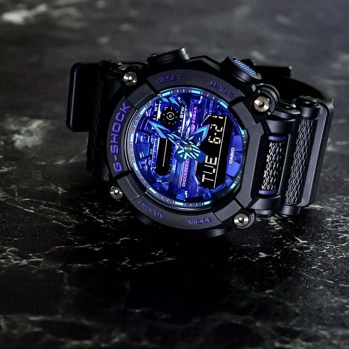 CASIO カシオ Gショック ジーショック GA-900VB-1A 海外 メンズ 腕時計 g-shock 多機能 防水 ga-900 アナデジ -  メルカリ