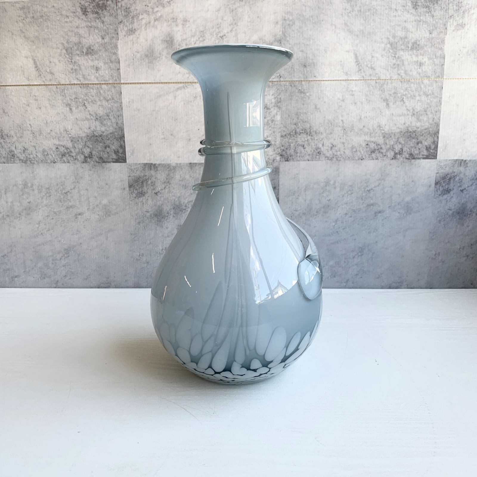 カメイガラス KAMEI GLASS 本金使用 花瓶 花器 フラワーベース