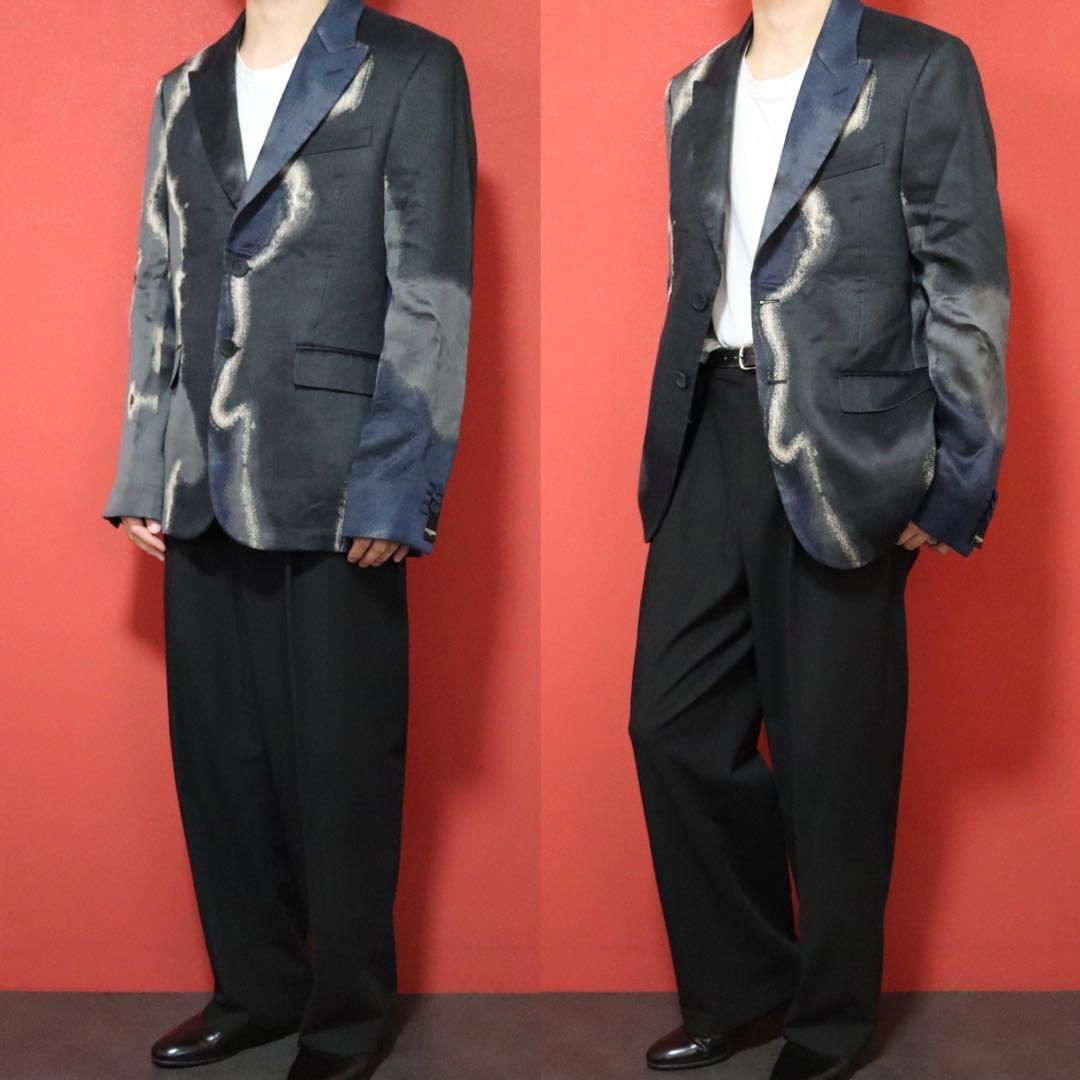 ハンガー付き FENDI シルク混 総柄デザイン ジャケット