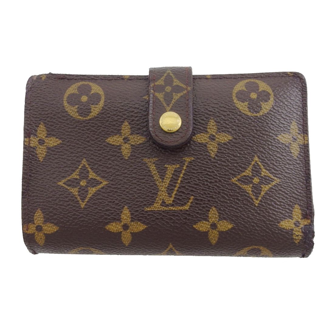 LOUIS VUITTON✨鑑定済み✨ 二つ折り財布 ブラウン/ベージュ LOUIS VUITTON 二つ折り財布 ベージュ - メルカリ