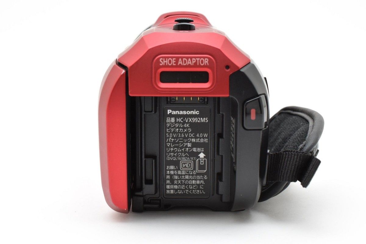パナソニック Panasonic 4Kビデオカメラ HC-VX992MS レッド