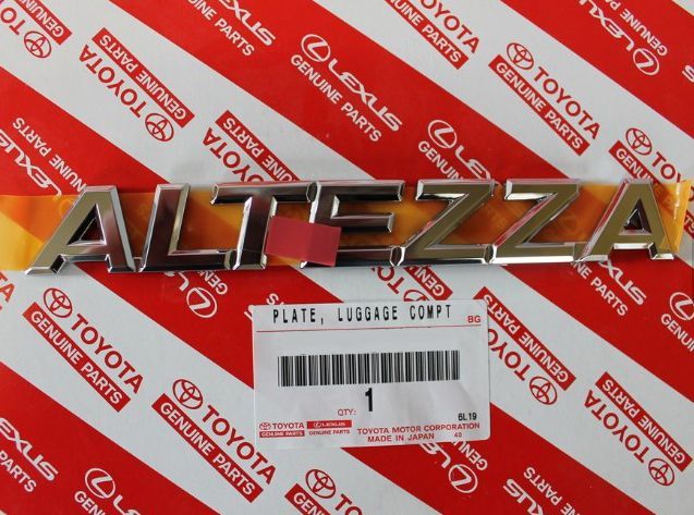 新品未使用 トヨタ 純正 アルテッツァ リヤ エンブレム TOYOTA LEXUS Genuine ALTEZZA IS300 IS200 Rear Emblem Badge Genuine JDM OEM