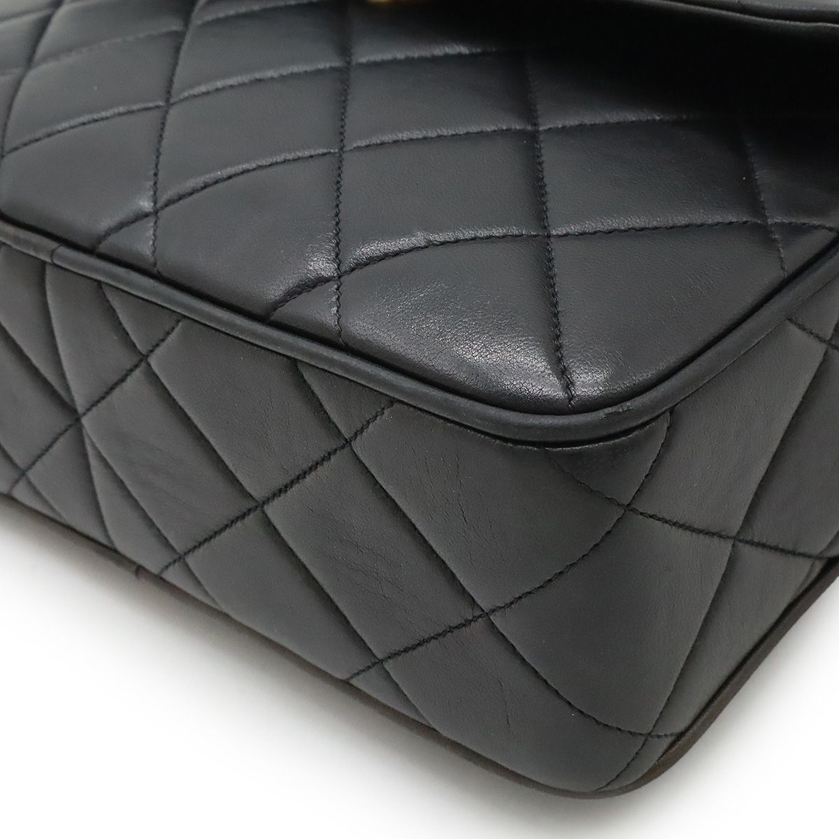 シャネルラムスキンマトラッセタッセルショルダーバッグ CHANEL シャネル マトラッセ ココマーク ショルダーバッグ 斜め