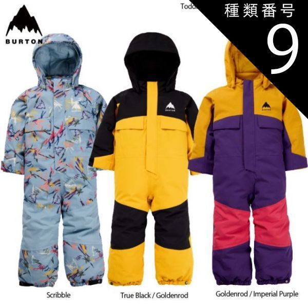 種類9：Goldenrod/Purple/5.0  バートン スノーウェア ワンピース キッズ トドラー 24-25 Toddlers' Burton 2L One Piece Snowsuit 幼児用 子供用 つなぎ 日本正規品