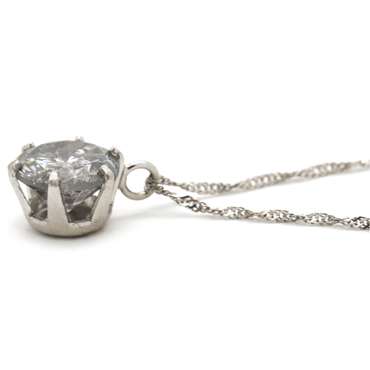お安く出品！PT850ダイヤ0.20一粒ネックレス お安く出品！PT900/PT850ダイヤ0.202一粒ネックレス - メルカリ