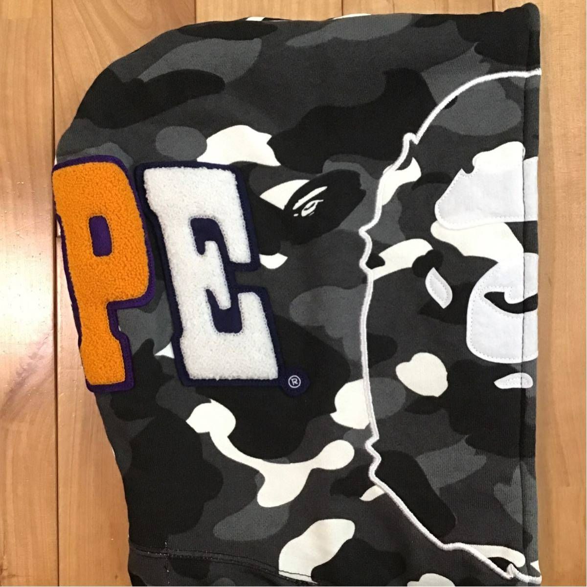 ☆蓄光☆ city camo APE head full zip Hoodie Sサイズ a bathing ape