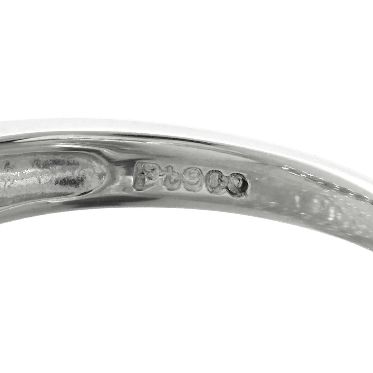 V字リング 指輪 ダイヤモンド 0.5ct Pt900 12号 中古 プレラブド 返品  