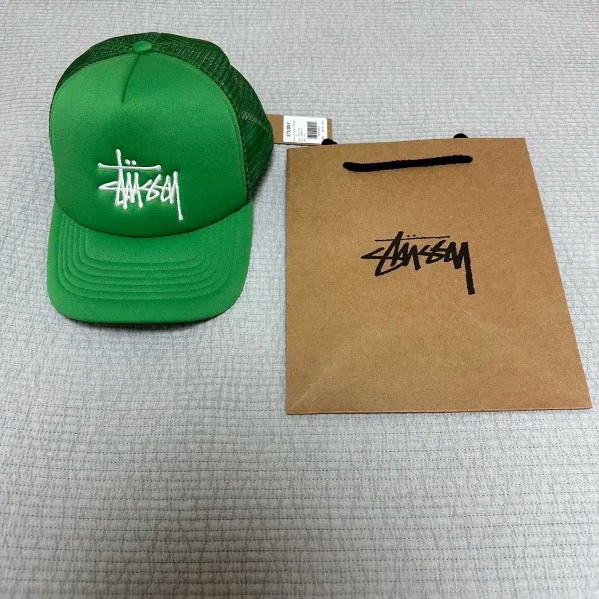 STUSSY ステューシー トラッカー キャップ ありがとう 0 ショッピングバッグ
