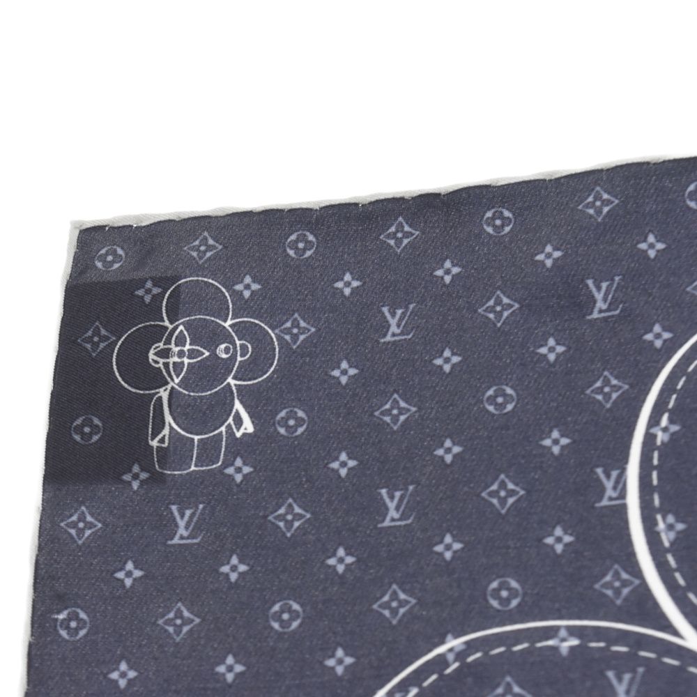 LOUIS VUITTON (ルイヴィトン) ヴィヴィエンヌ モノグラム柄シルク