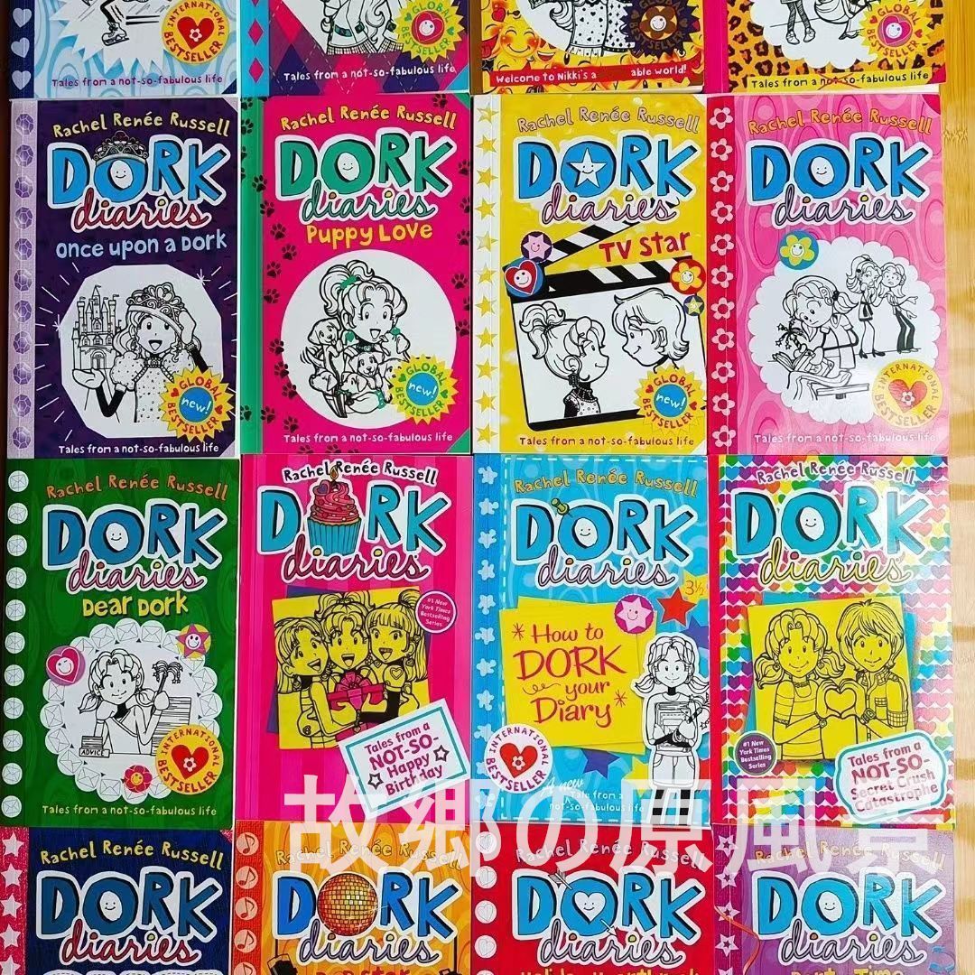 好評 新品未使用】18册 洋書-直売超高品質 英語 Diaries Dork 洋書