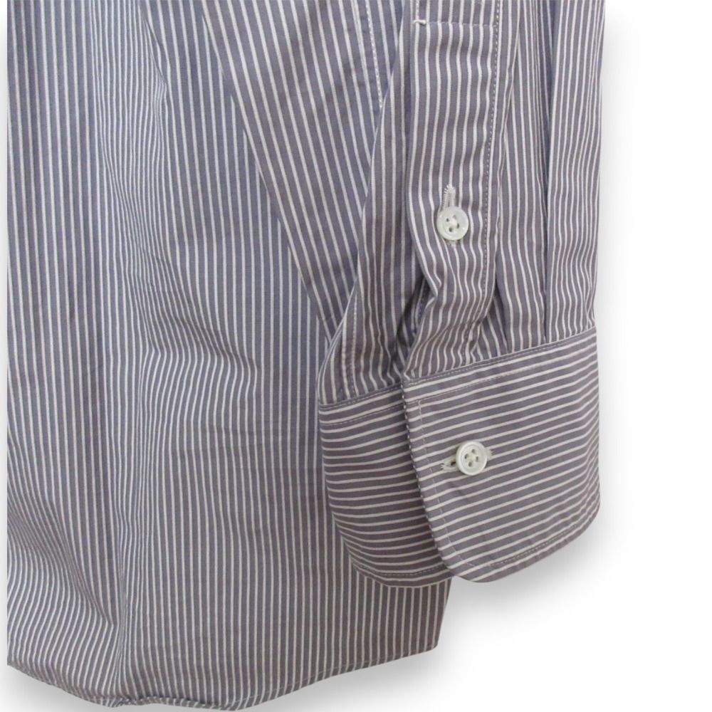 Drawer グレー ボタン付き長袖シャツ Drawer グレー ボタン付き長袖シャツ