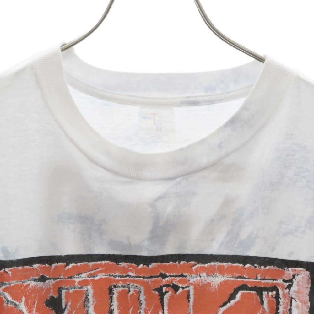 VINTAGE (ヴィンテージ) NINE INCH NAILS WORLD TOUR BOOTLEG TIEDYE ナインインチネイルズ 半袖クルーネックTシャツ タイダイ ホワイト/ブルー