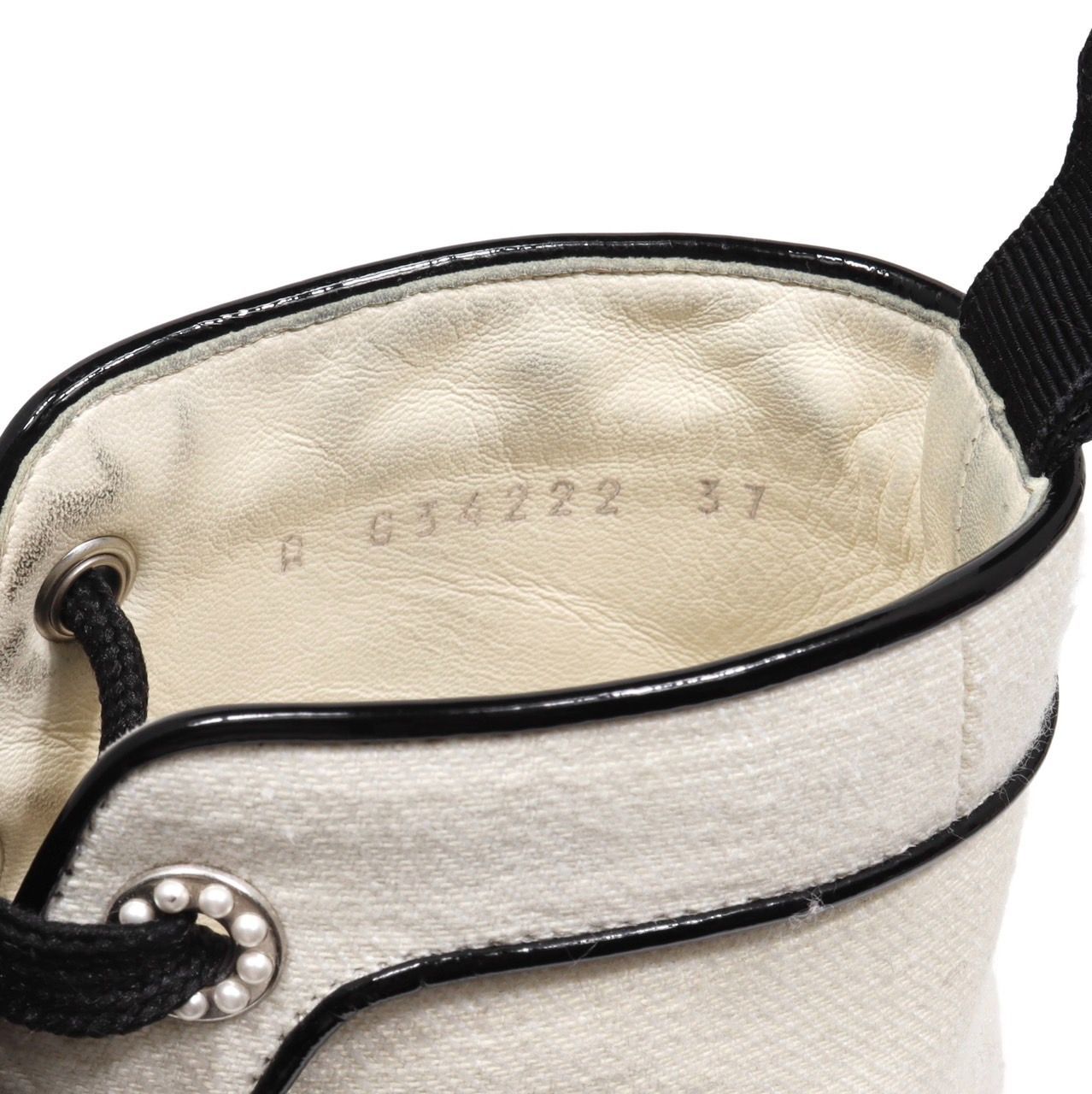 CHANEL シャネル ココマーク ハイカットスニーカー キャンバス ラバー 