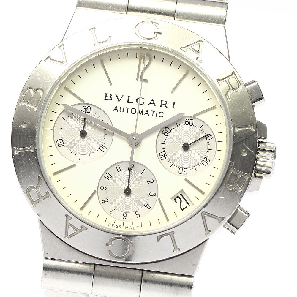 訳ありブルガリ BVLGARI CH35S ディアゴノ スポーツ クロノグラフ 自動 