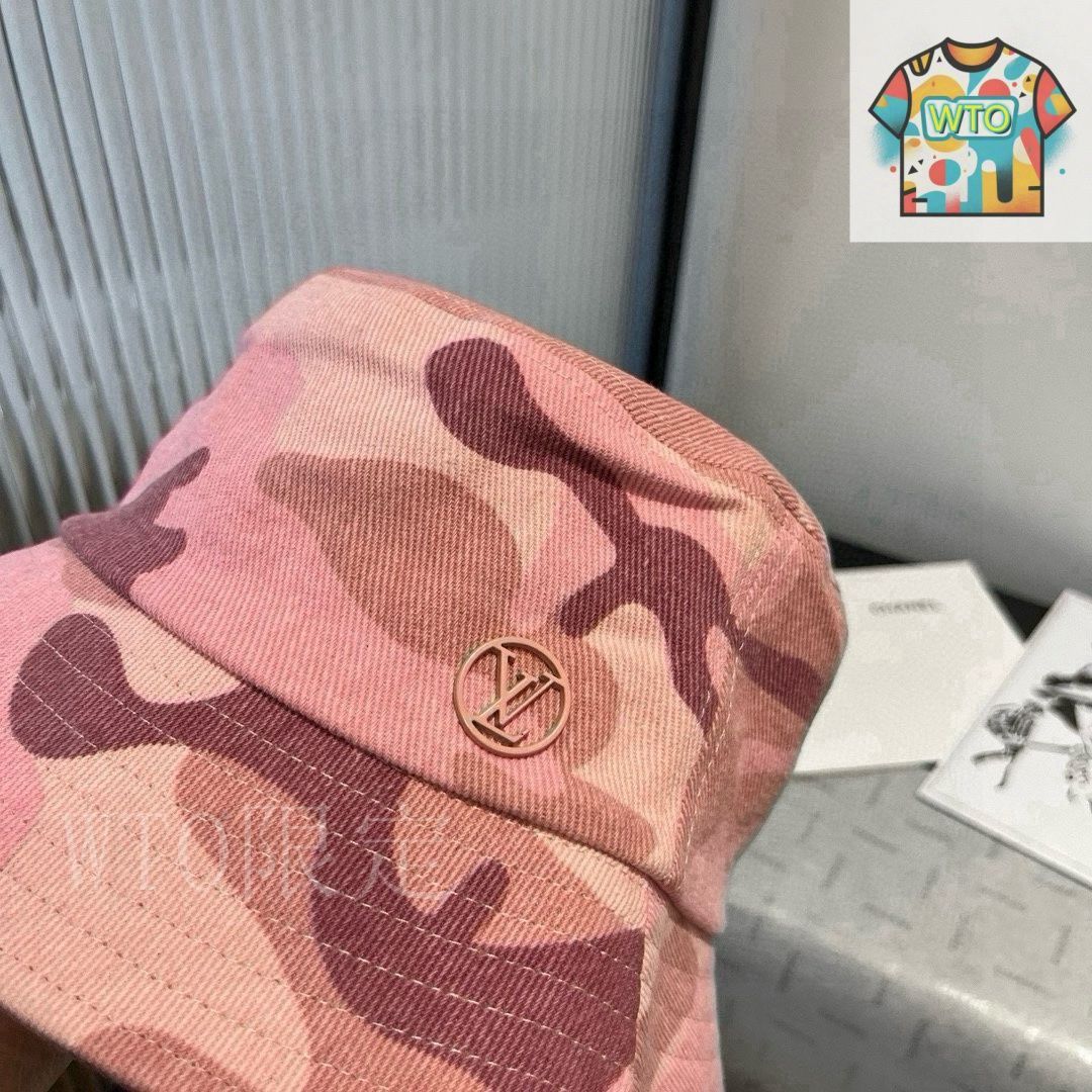 今日WTO】Louis Vuitton カモフラージュ バケットハット-VB34