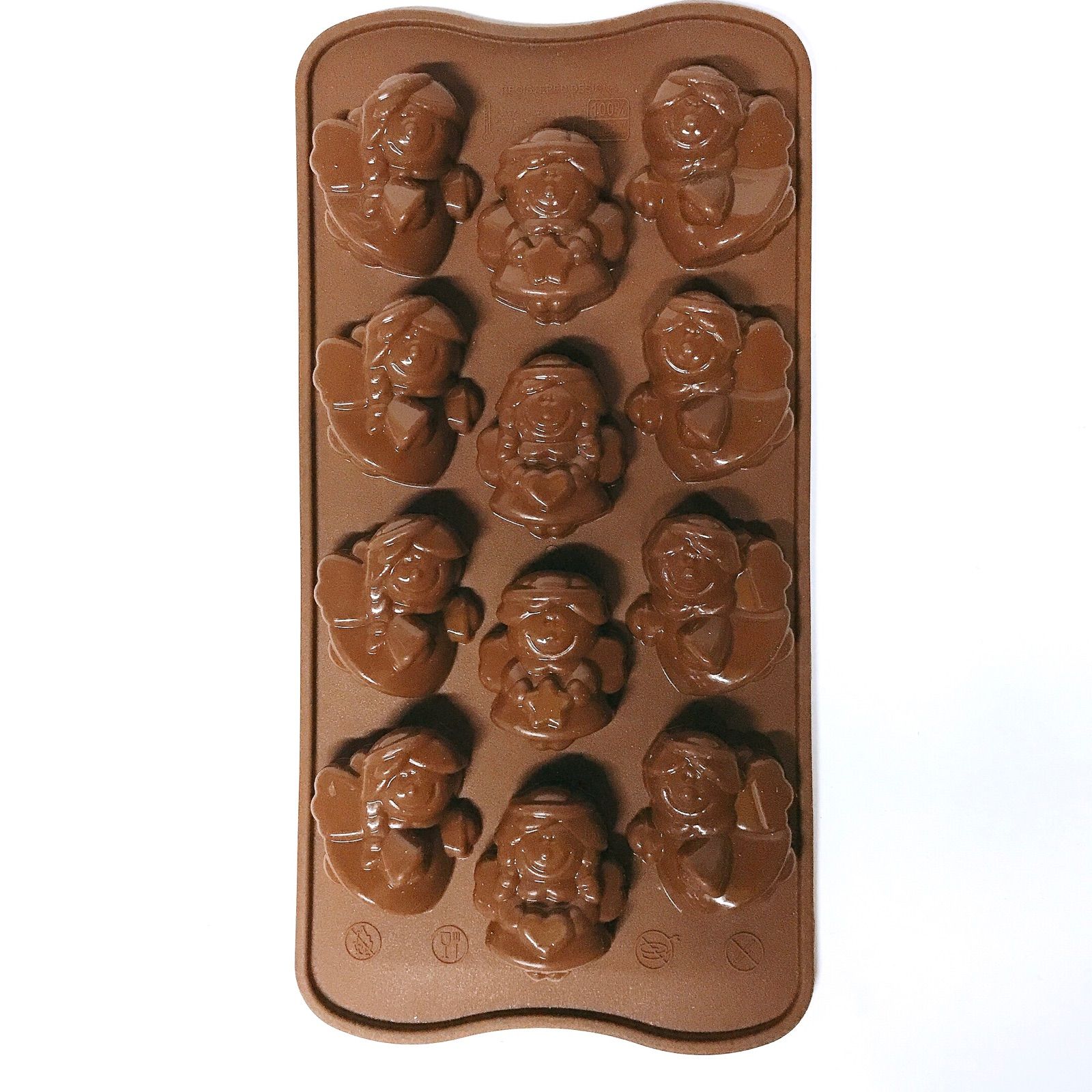 新品未使用！イタリア製シリコンチョコ型 かわいい天使のチョコレート