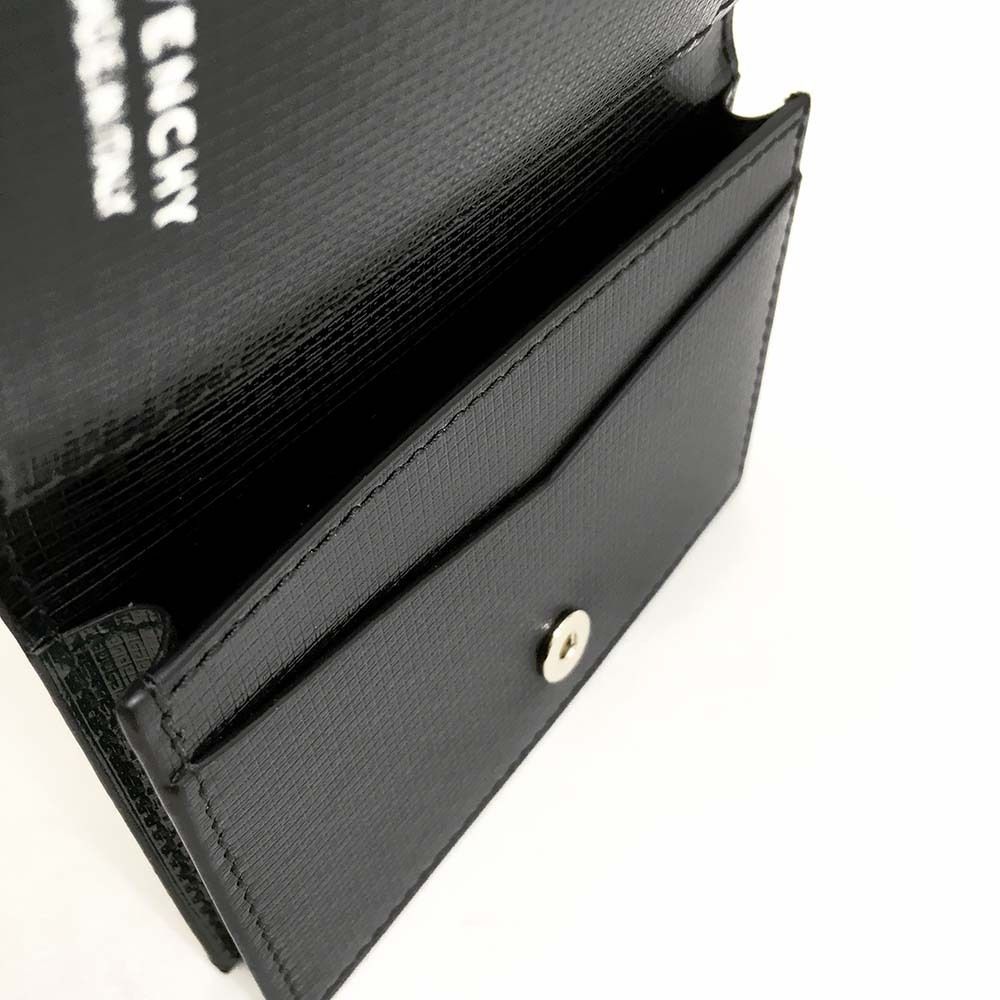 美品 GIVENCHY ジバンシー クロス プリント 名刺入れ ブラック 美品 GIVENCHY ジバンシー クロス プリント 名刺入れ ブラック 美品