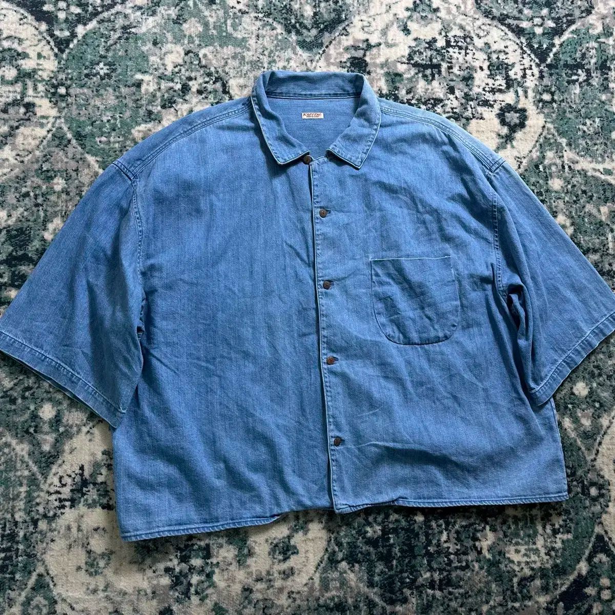 Kapital Jpn KAPITAL キャピタル デニム 国 半袖 シャツ 3 L