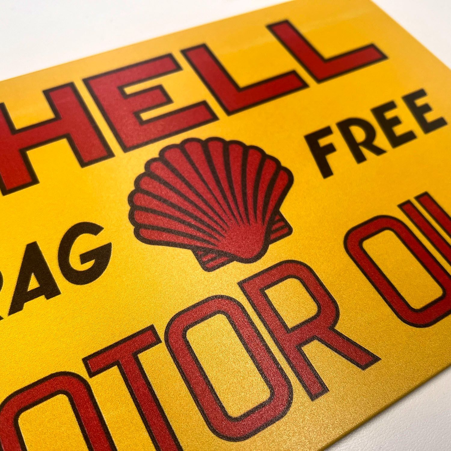 レア SHELL シェル ガソリン オイル 当時物 看板 Yahoo!オークション - SHELL シェルオイル 看板 ビッグサイズ 約