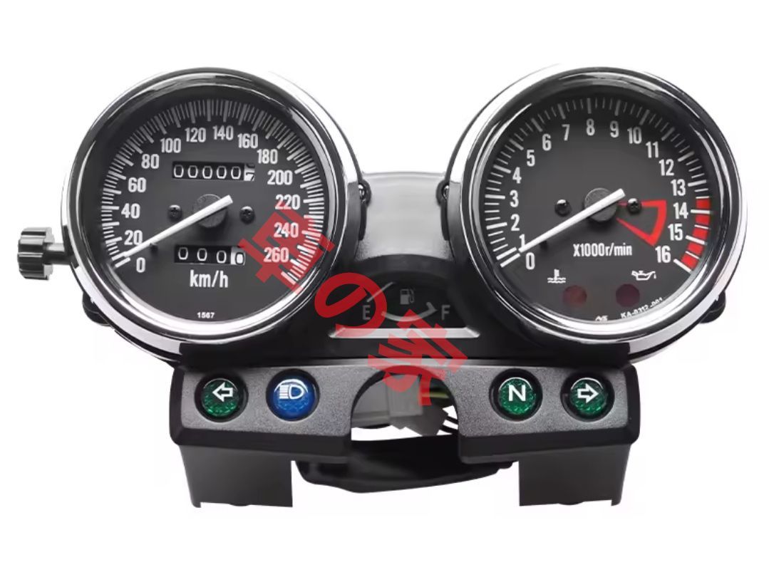 Kawasaki ZRX400 750 250 1100 用メーターユニット 260km|h カワサキ スピードメーター タコメーター オートバイ バイク