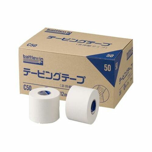 ニチバン　バトルウィン　テーピングテープ　非伸縮タイプ　battlewin　50mm×12m　12個入　C50　★6720