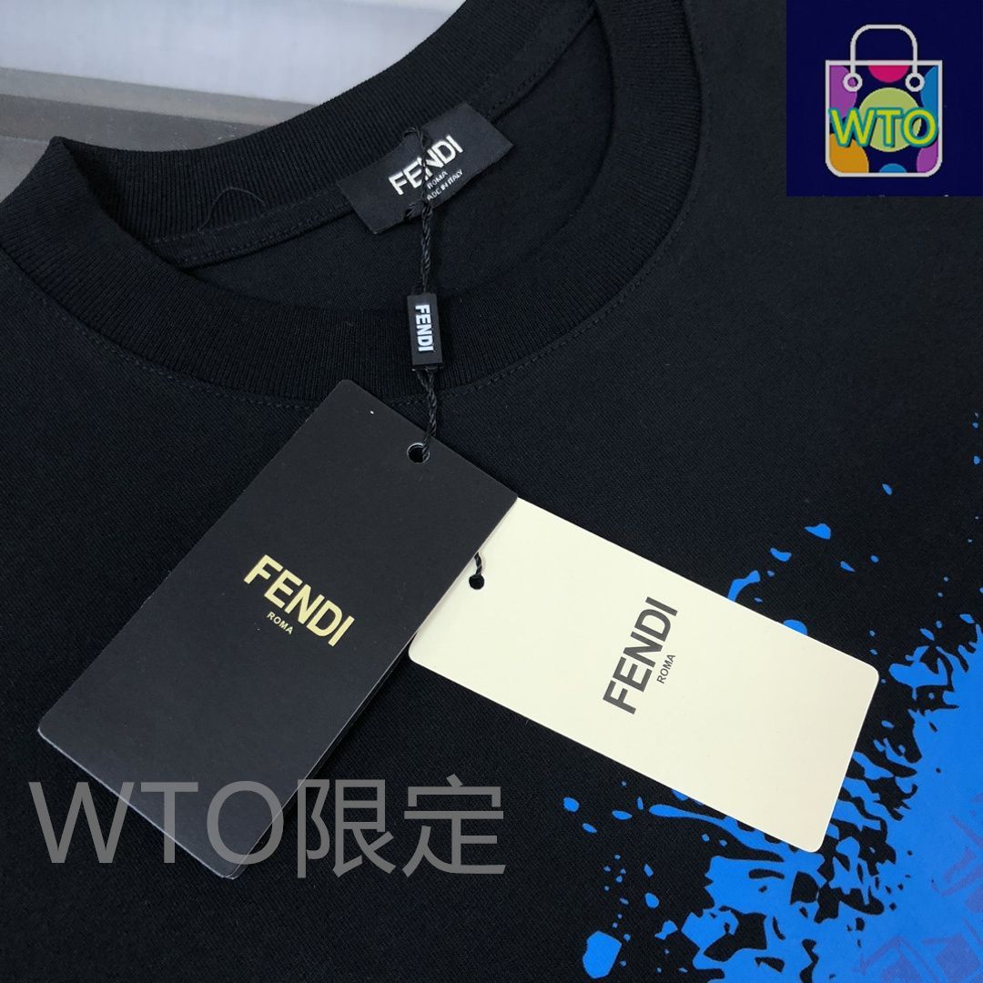 並行輸入 FENDI ロゴプリント Tシャツ 本日限定特価】FENDI 春夏 ロゴプリントTシャツ[本日特価|新品未