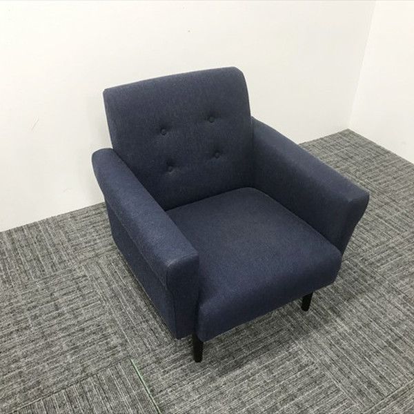 応接用ソファ 1人用 スウィッチ マーガレットソファ ブルー