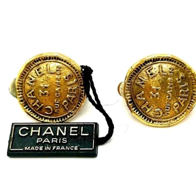 希少】☆ CHANEL シャネル イヤリング カンボン31 RUE CAMBON 
