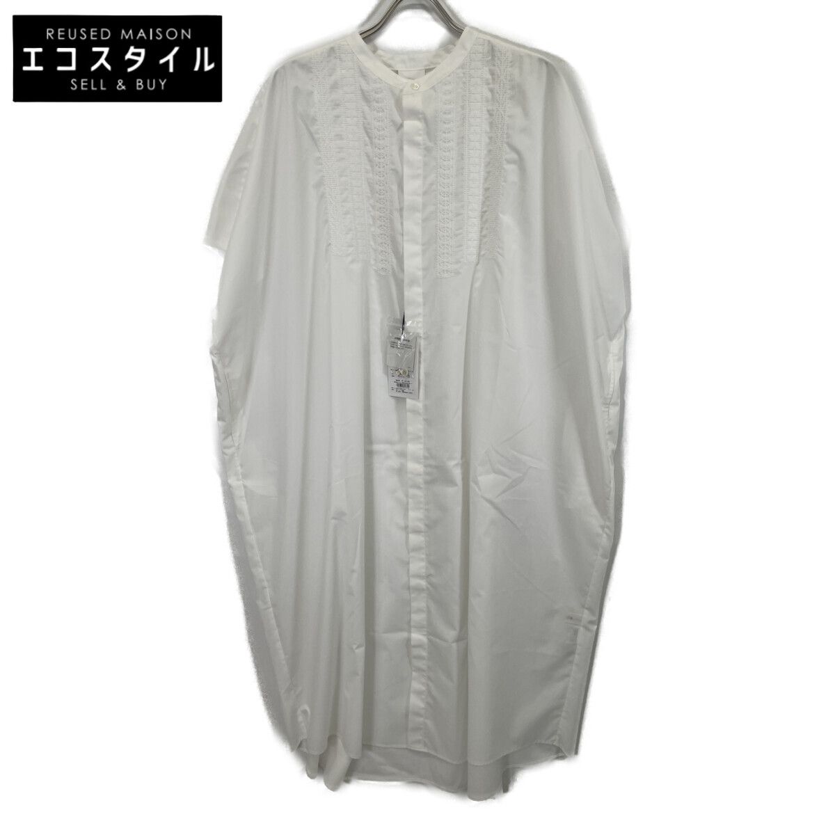 ZUCCa ズッカ 25年製 ZU53FH074 ﾎﾜｲﾄ ｽﾞｯｶ ﾗﾀﾞｰﾚｰｽ刺繍ﾜﾝﾋﾟｰｽ M