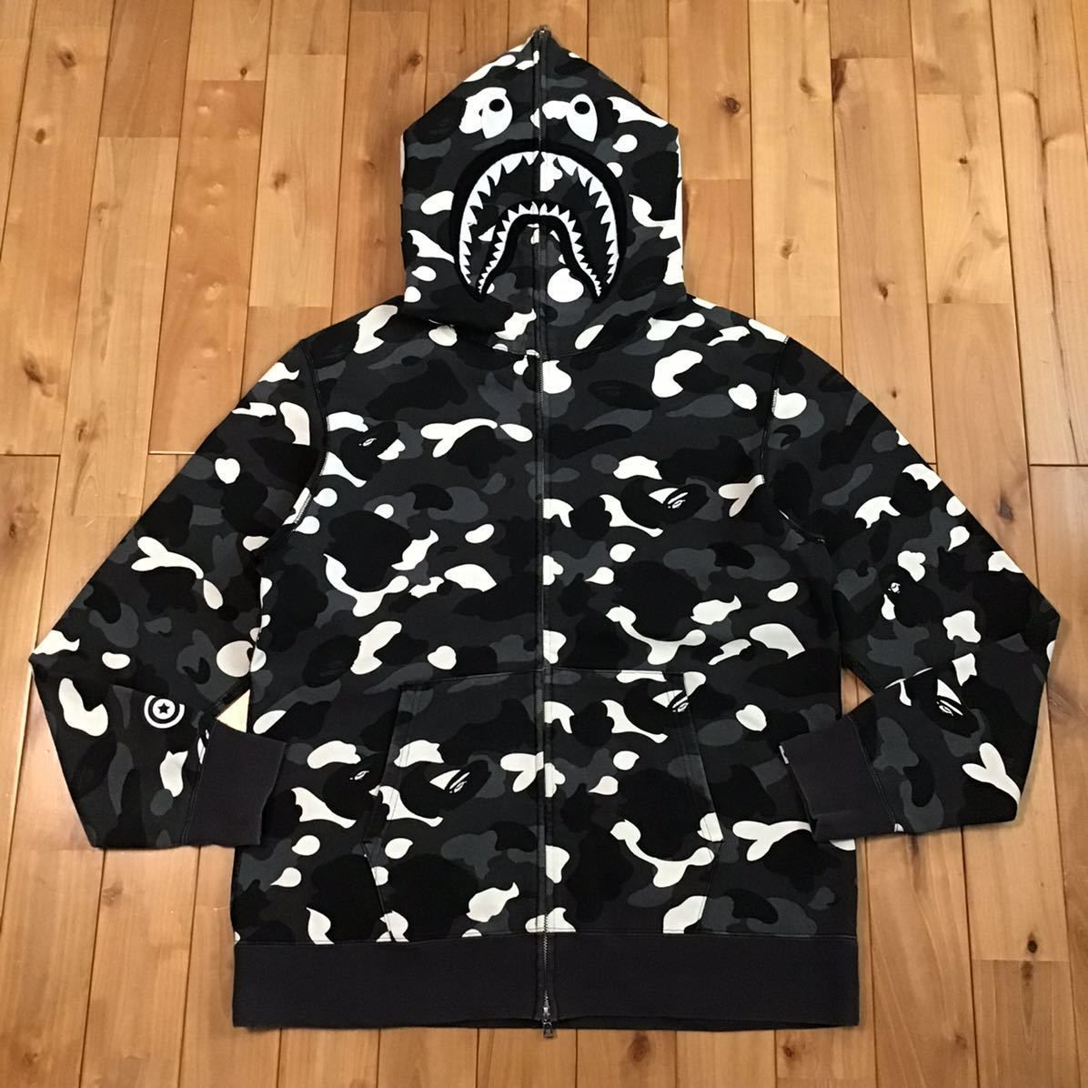 ★蓄光★ 2XL City camo シャーク パーカー shark full zip hoodie a bathing ape BAPE エイプ  ベイプ アベイシングエイプ 迷彩 XXL