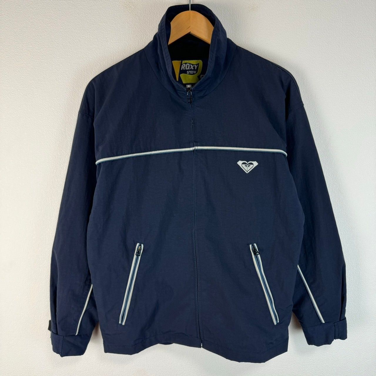 90s ROXY ロゴ刺繍 ナイロンジャケット Y2K ブルゾン 古着 アウター  