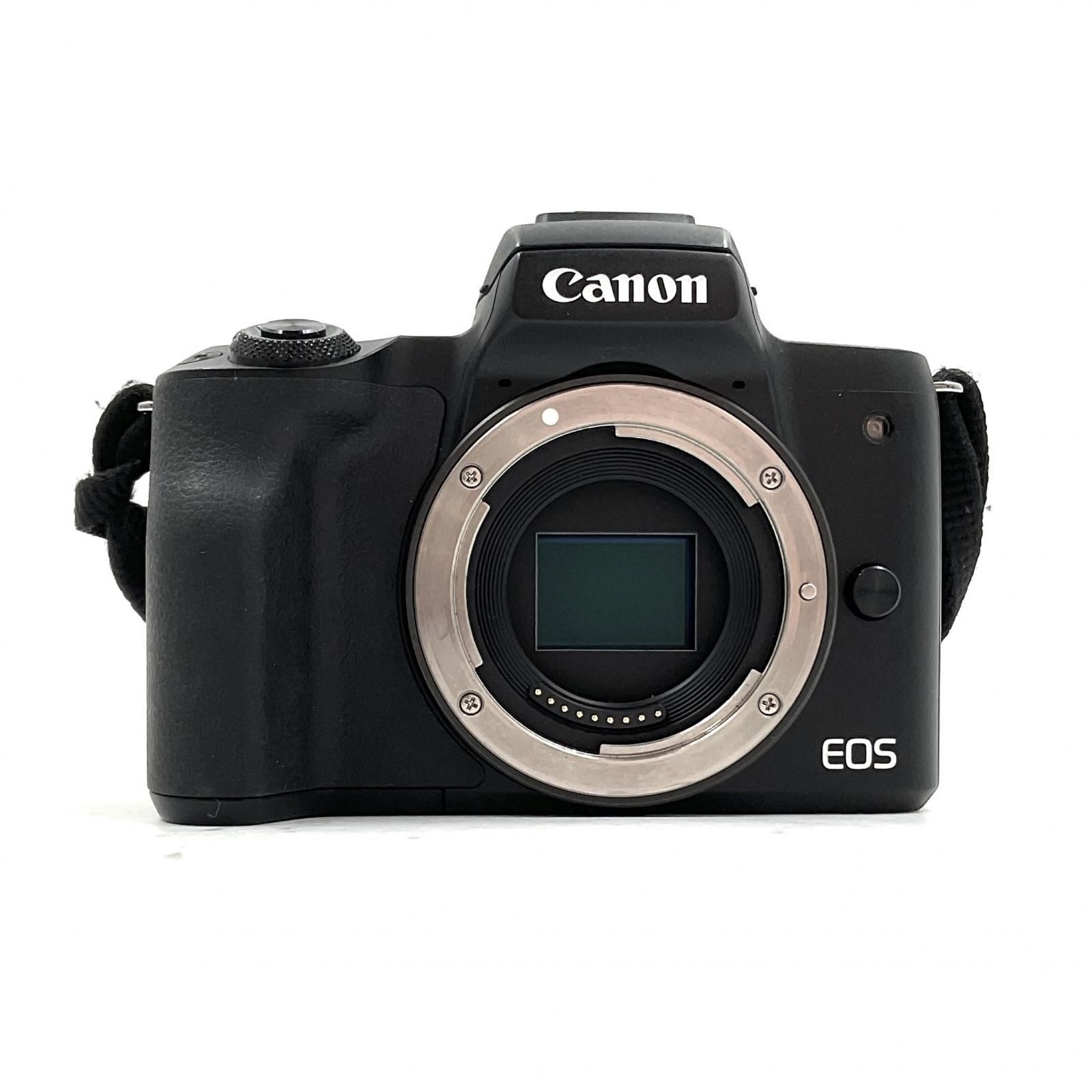 Canon デジタル一眼 EOS Kiss M ダブルズームキット ブラック